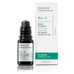 Ba+S | Augen Kontur Serum Baobab Sarsaparilla - Hochpotentes Augenserum mit kühlender Applikatorkugel