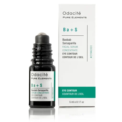 Ba+S | Augen Kontur Serum Baobab Sarsaparilla - Hochpotentes Augenserum mit kühlender Applikatorkugel