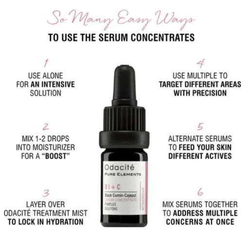Bl+C | Serum | Konzentrat für zu Unreinheiten und zu Akne neigender Haut mit Schwarzkümmel + Cajeput
