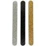 Glitzerfeilen in Gold, Silber und Schwarz