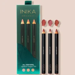 INIKA Organic | All Natural Lipstick Crayon Trio - Lippenkonturenstifte-Set